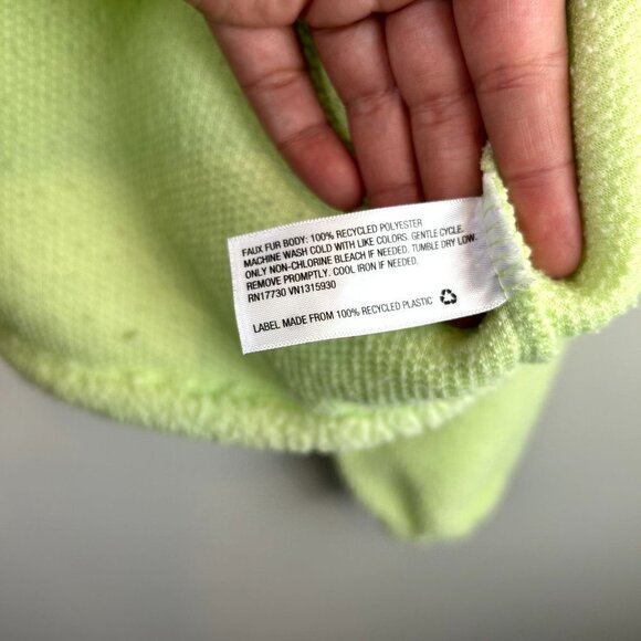 Wild Fable green sherpa cropped pullover size small - Picture 4 of 6